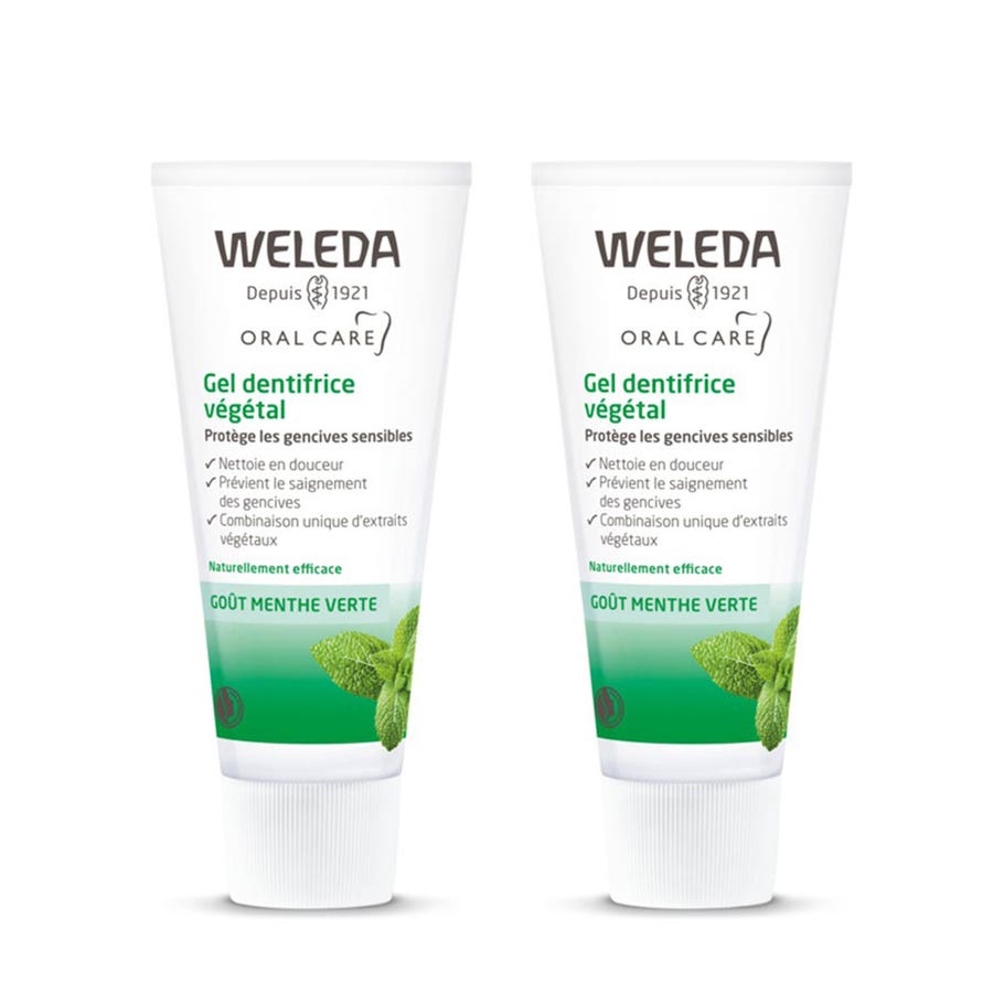 Weleda Plant Toothpaste Gel Spearmint flavor 75ml x2 (2.53fl oz x2)