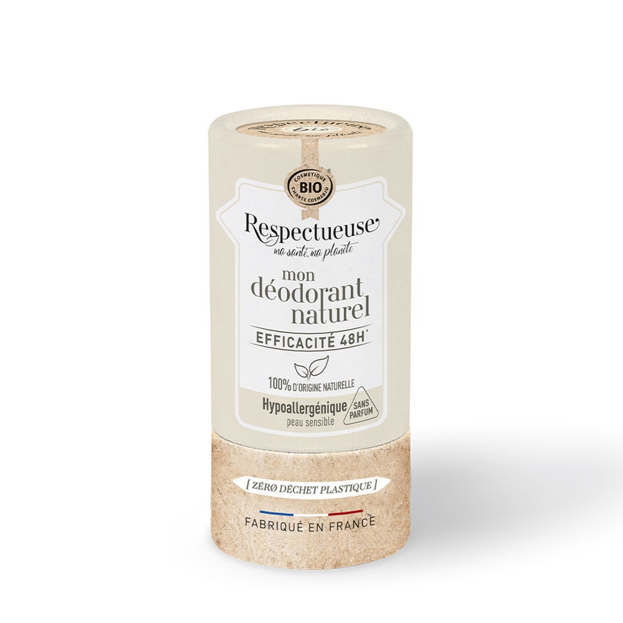 Respectueuse Mon Deodorants Naturel Efficace 48h Bioes Perfume-free Sensitive Skin  50g (1.76oz)