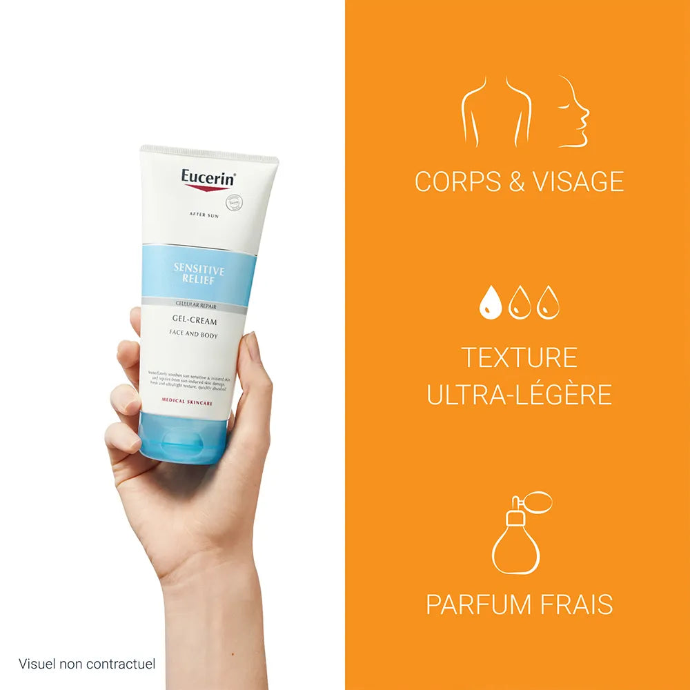 Eucerin Sun Sensitive Relief After Sun Gel-Cream Face & Body 200ml (6.76floz)