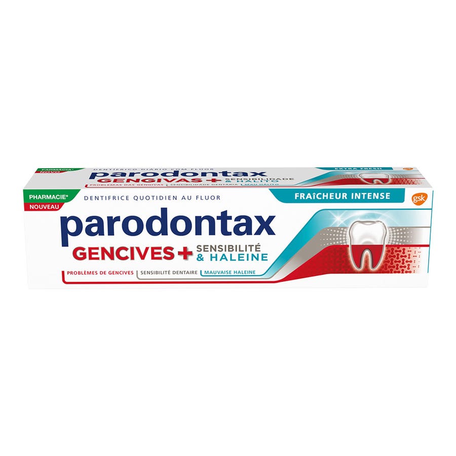 Parodontax Toothpaste Gums + Sensitivity & Intense Fresh Breath 75ml (2.53fl oz)