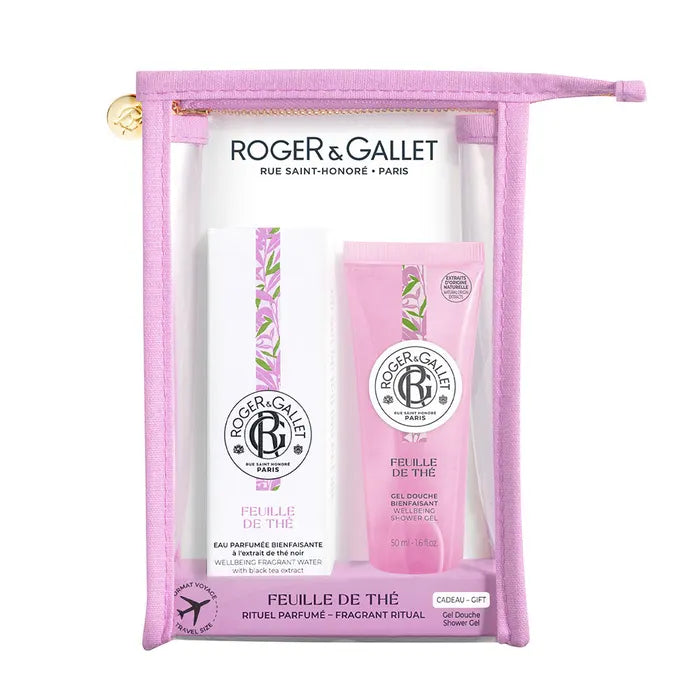 Trousse Eau Parfumée Bienfaisante et Gel Douche Feuille de Thé Roger & Gallet