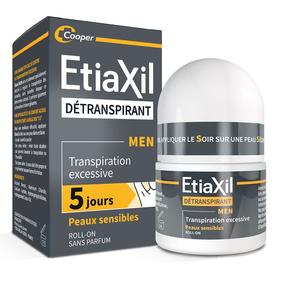 Etiaxil Detranspirants Men Underarm Roll-on Sensitive Skin  15ml (0.5fl oz)