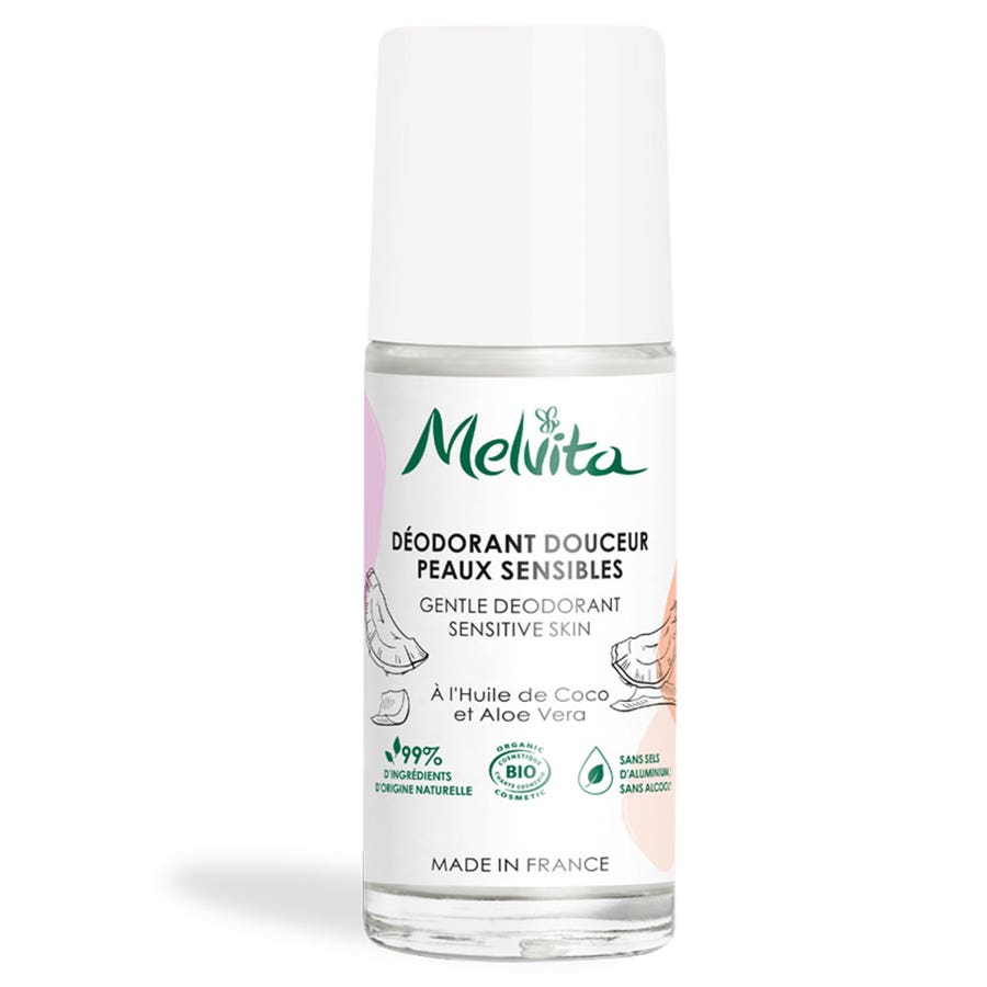 Melvita Déodorant Roll On Douceur Peaux Sensibles Bio Sensitive Skin  50ml (1.69fl oz)