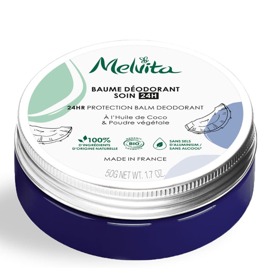 Melvita Organic 24H Care Deodorant Balm  50g (1.76oz)