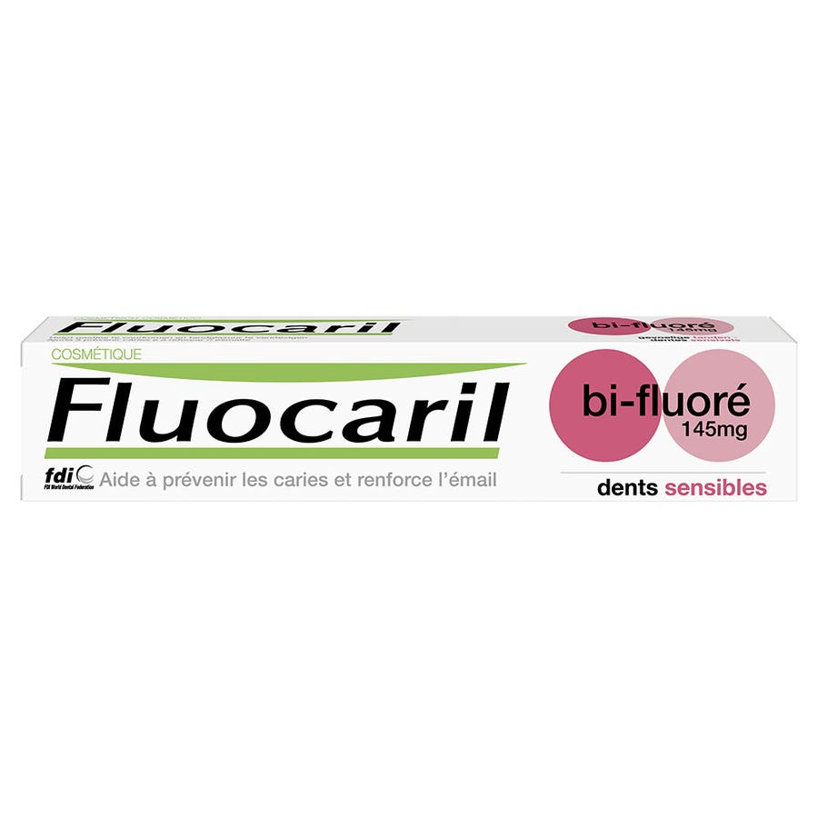 Fluocaril Toothpaste Bi-fluore 145mg Sensitive Teeth 75ml (2.53fl oz)