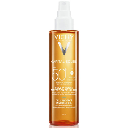 Vichy Capital Soleil Huile Invisible Protection Cellulaire SPF50+ 200ml (6,76fl oz)