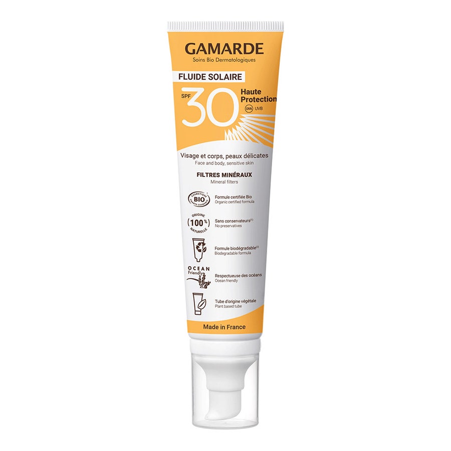 Gamarde Organic Sun Care Fluid Spf 30 High Protection 100ml (3,38fl oz)