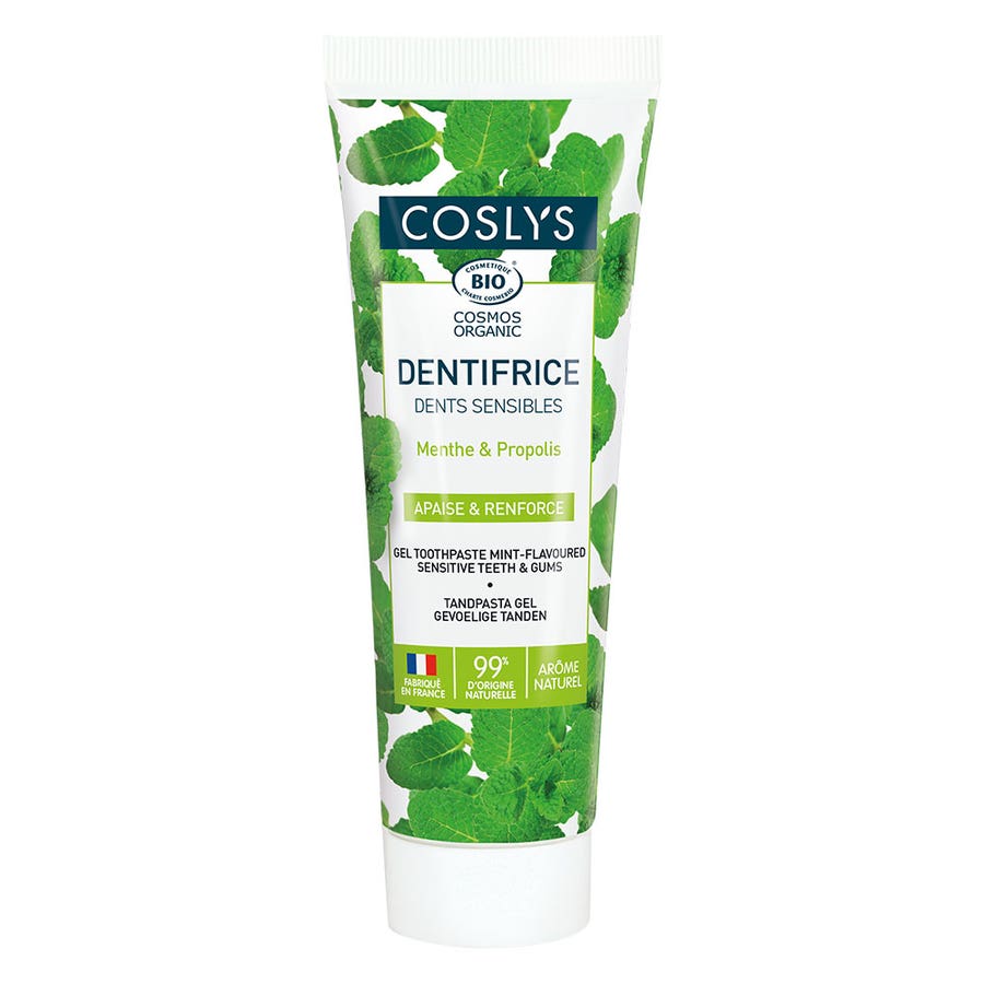 Coslys Organic Mint Toothpaste Sensitive teeth 75ml (2.53fl oz)