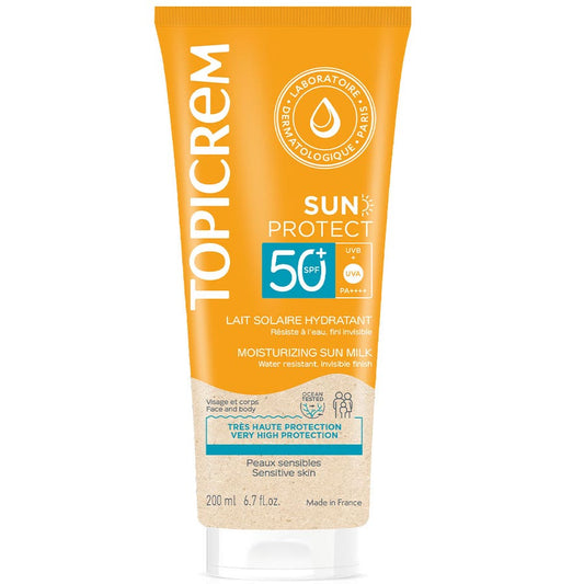 Topicrem Sun Protect Sunscreens Moisturising Milk SPF50+  200ml (6.76fl oz)