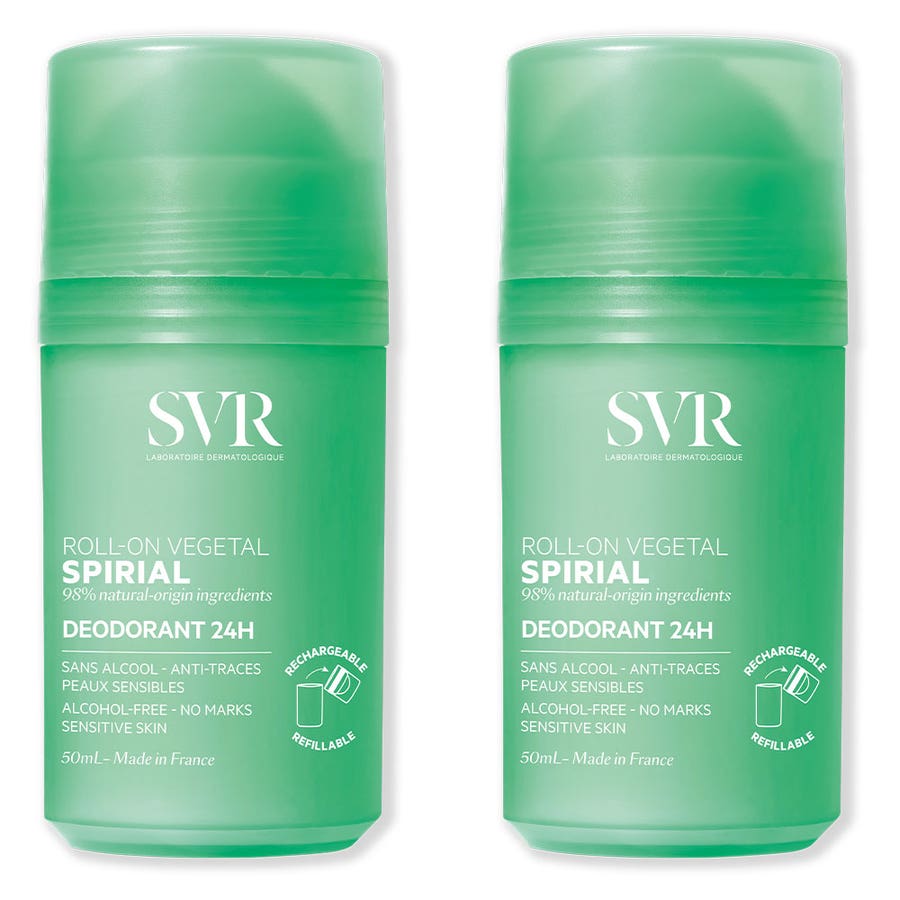 Svr Spirial Vegetal 48 Hr Anti Perspirant Deodorant 2x 50ml (1.69fl oz)