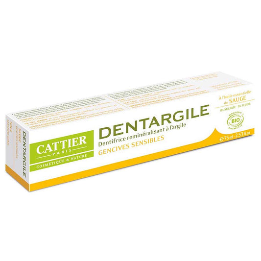 Cattier Toothpaste Dentargile Sensitive Gums 75ml (2.53fl oz)