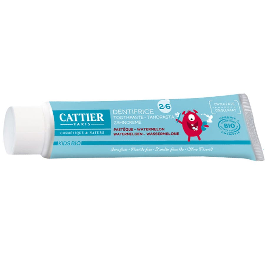 Cattier Kids Kids Watermelon Toothpaste Age 2-6 50ml (1.69fl oz)