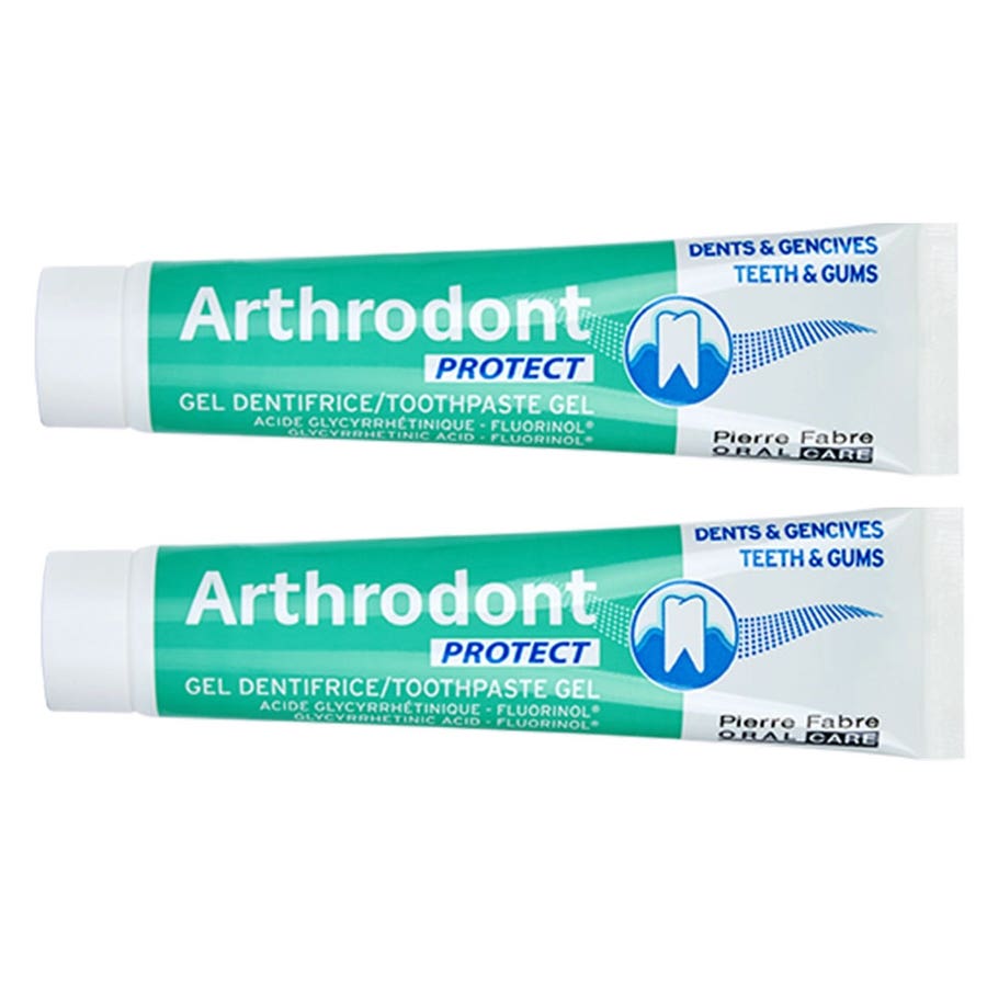 Arthrodont Fluoride Toothpaste Teeth & Gum Protection 75ml x2 (2.53fl oz x2)