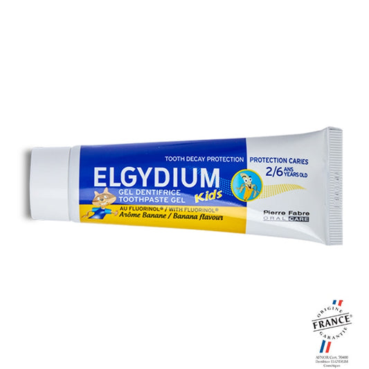 Elgydium Kids Toothpaste gel Fluorinol Banana 2-6 Years Old 50ml (1.69fl oz)