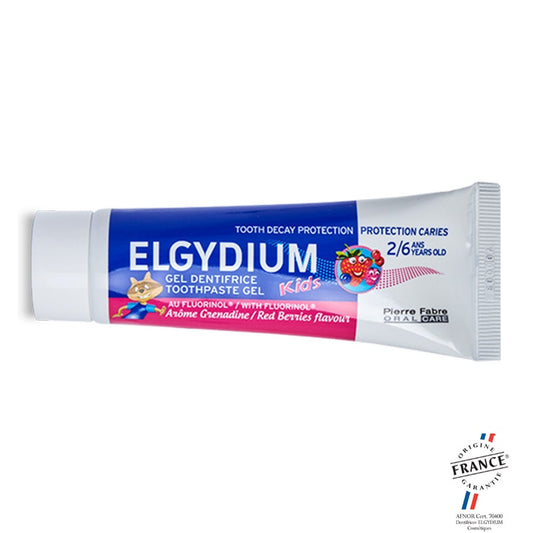 Elgydium Toothpaste Gel Kids Decay Protection 2/6years Res Berries Flavour 50ml (1.69fl oz)