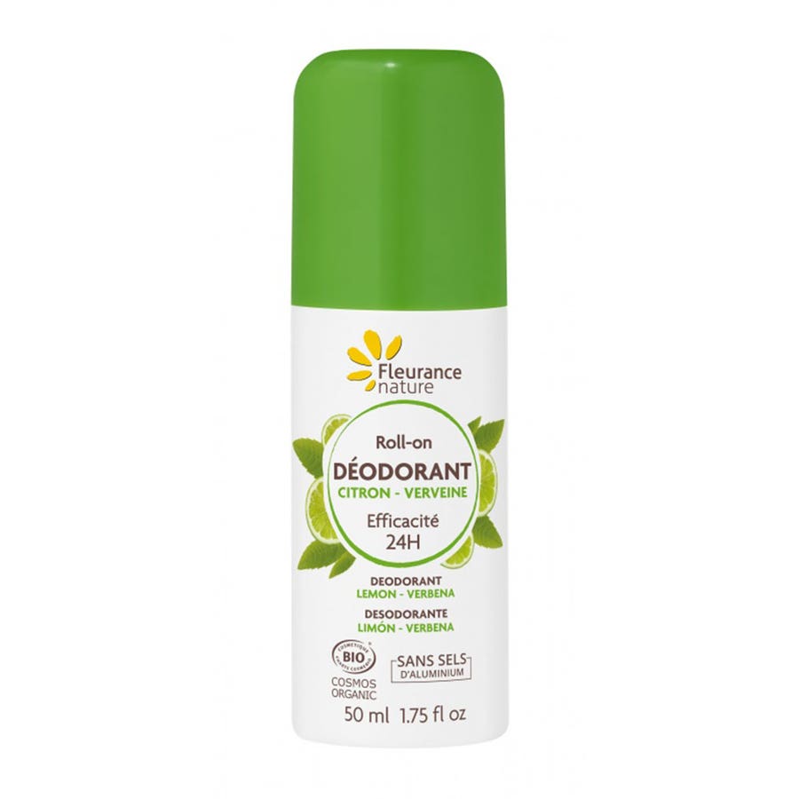 Fleurance Nature Roll-on Deodorant Lemon Verbena Bioes  50ml (1.69fl oz)