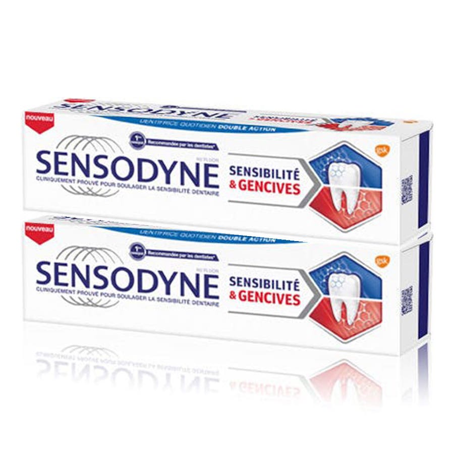 Sensodyne Mint Toothpaste For Gums And Sensitivities 75ml x2 (2.53fl oz x2)