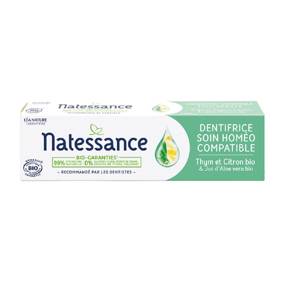 Natessance Homeo-compatible Care Toothpaste 75ml (2.53fl oz)