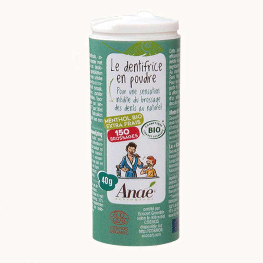 Anae Organic Menthol Toothpaste Powder 40g (1.60oz)