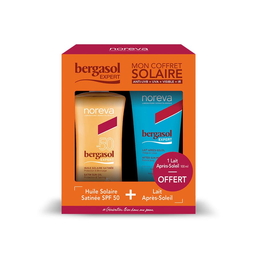 Bergasol Expert Satin Sun Oil SPF50 + After Sun Milk Set 250ml