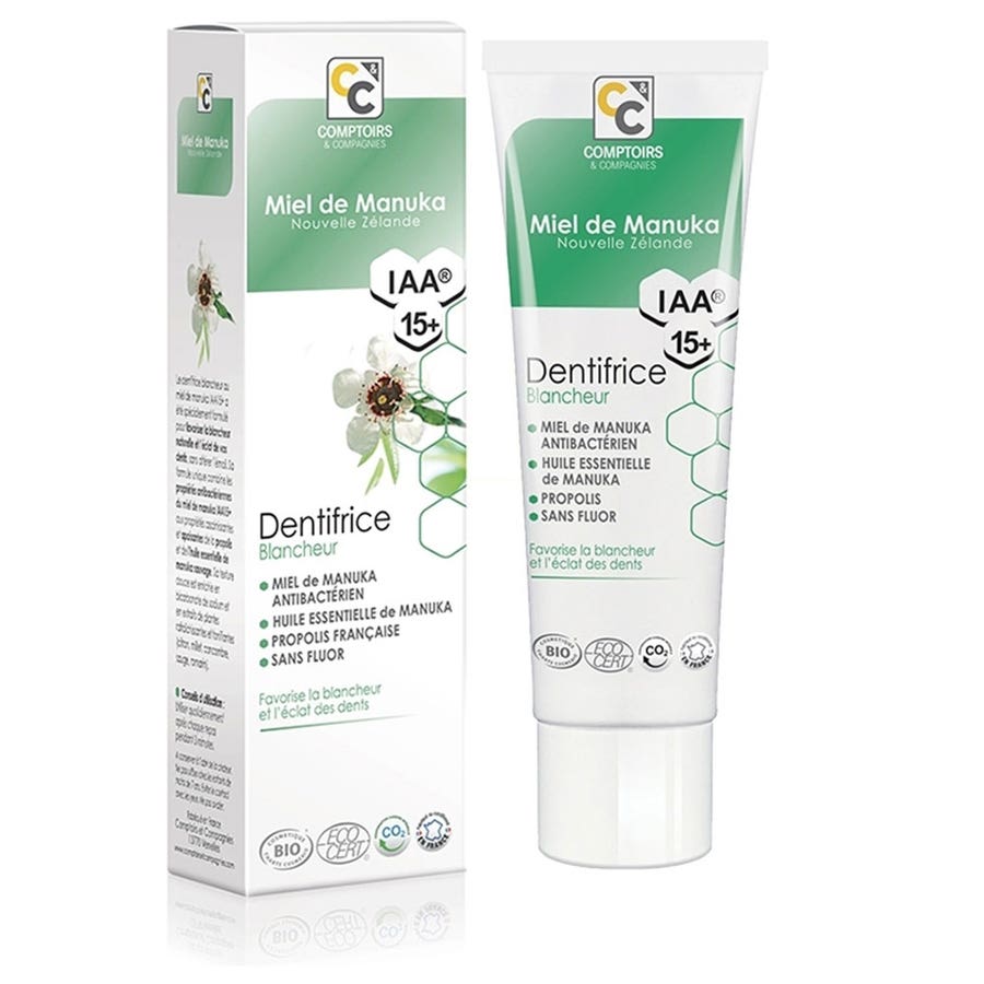 Comptoirs Et Compagnies Toothpaste Whitening Bioes Manuka Honey 75ml (2.53fl oz)