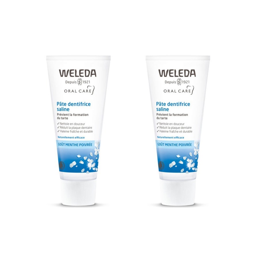 Weleda Salt Toothpaste 75ml x2 (2.53fl oz x2)