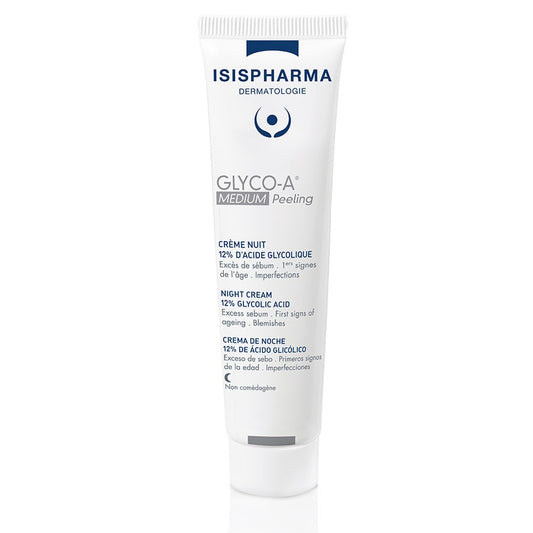 Night peeling cream 12% glycolic acid MEDIUM 30ml Glyco-A Isispharma