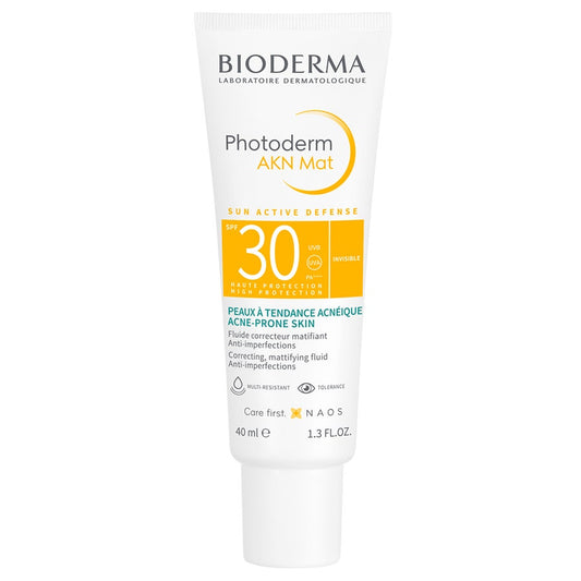 Mattifying Fluid SPF30 AKN Combination skin 40ml Photoderm AKN Mat Peaux à tendance acnéique Bioderma