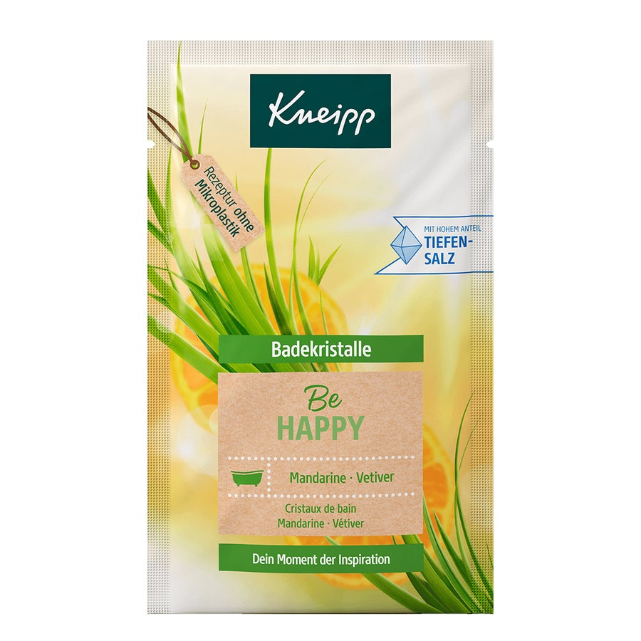 Sels de Bain Be Happy 60g Mandarine Vetiver Kneipp