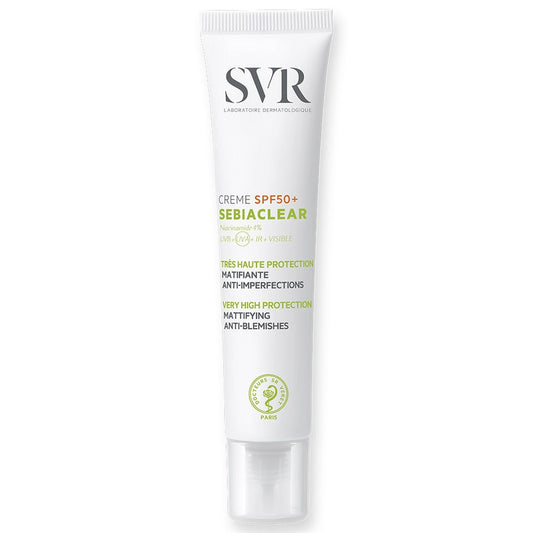 Spf50 Matifying Sun Protection Cream 40ml Sebiaclear Svr