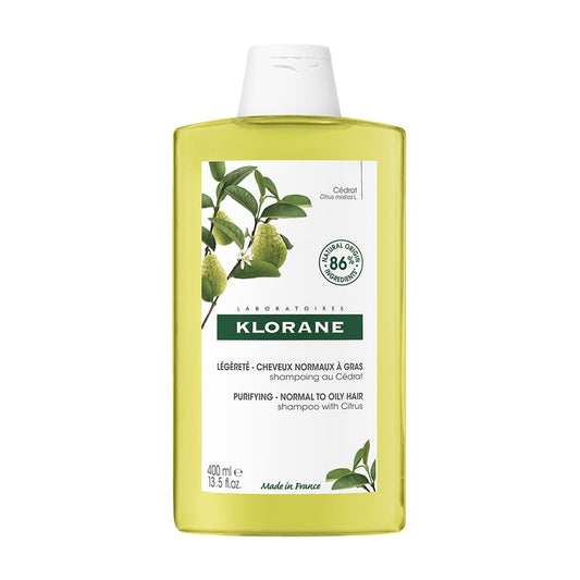 Citrus Pulp Shampoo 400ml Cedrat Cheveux mixtes à gras Klorane