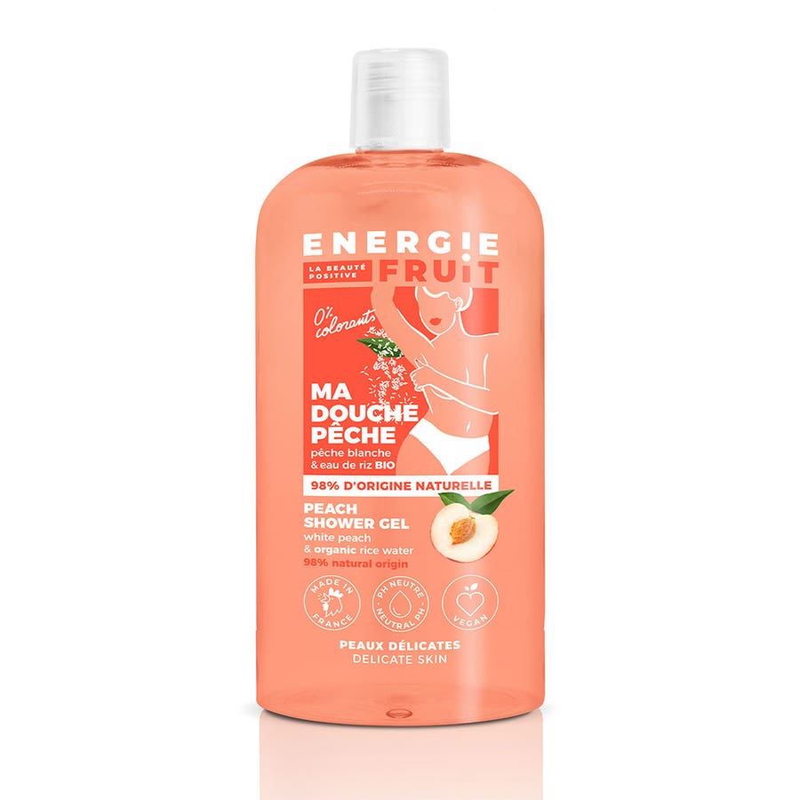 Energie Fruit Shower Gel White Peach & Rice Water PH NEUTRE 500ml (16.91fl oz)