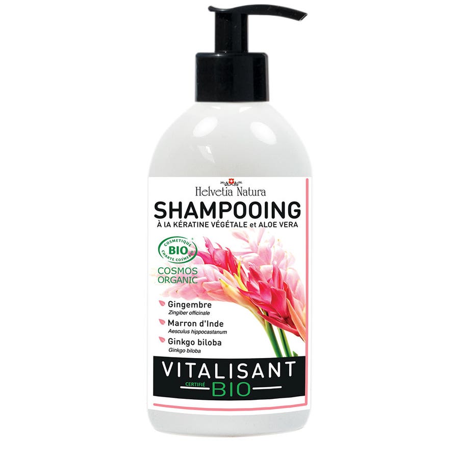 Bioes Vitalizing Shampoo 500ml With plant-based Keratin and Aloe Vera Helvetia Natura