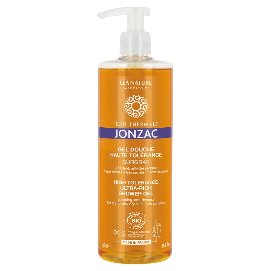 High Tolerance Surgras Shower Gel 500ml Eau thermale Jonzac