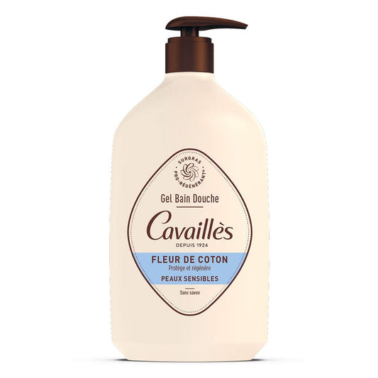 Bath & Shower Gel Cotton Flower 1L Sensitive Skin Rogé Cavaillès