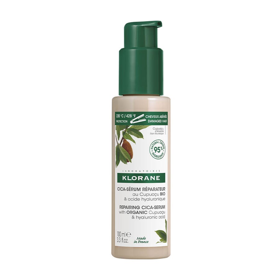 Repairing Cica-Serum with Bio Cupuaçu & Hyaluronic Acid 100ml Very dry, damaged hair Klorane