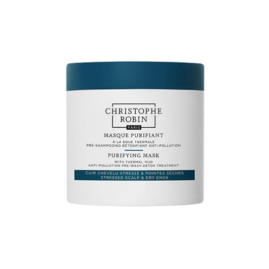 Purifying thermal mud Masks 250ml Rituel Purifiant Stressed scalp and dry ends Christophe Robin