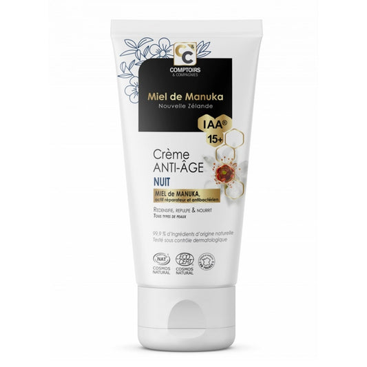 Anti-Ageing Face Night Cream 50ml IAA 15+ Manuka Honey Comptoirs Et Compagnies