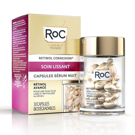 Smoothing Care Capsules Night Serum x30 Roc