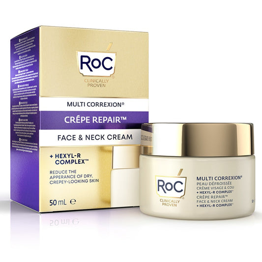 Smooth Skin Face and Neck Cream 50ml Multi-correction Roc