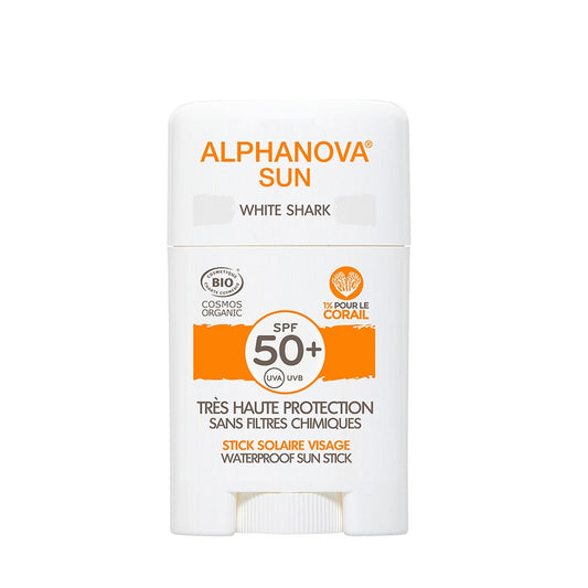 Organic Facial White Shark Sunstick SPF50 + 12g Alphanova