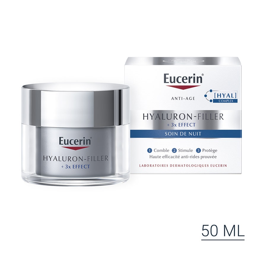 Night Care 50ml Hyaluron-Filler + 3x Effect + 3x Effect Eucerin