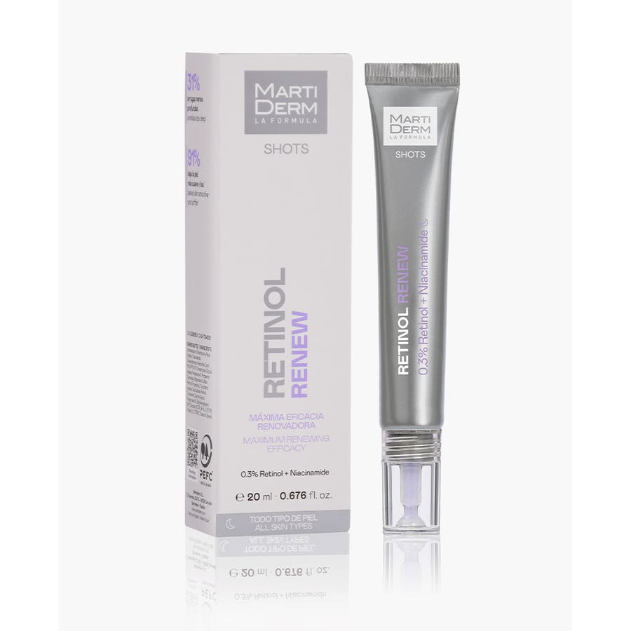 Retinol Renew 20ml Shots Tous Types de Peaux Martiderm