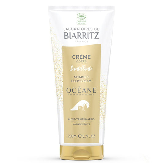 Organic Certified Oceane Scintillating Body Cream 200ml Laboratoires De Biarritz