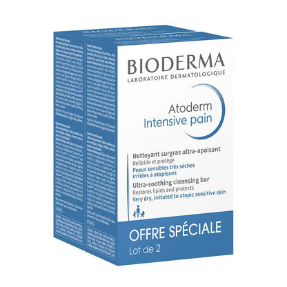 Bioderma Atoderm Intensive Superfatted Cleansing Bar 150g x2 (5.3oz x2)