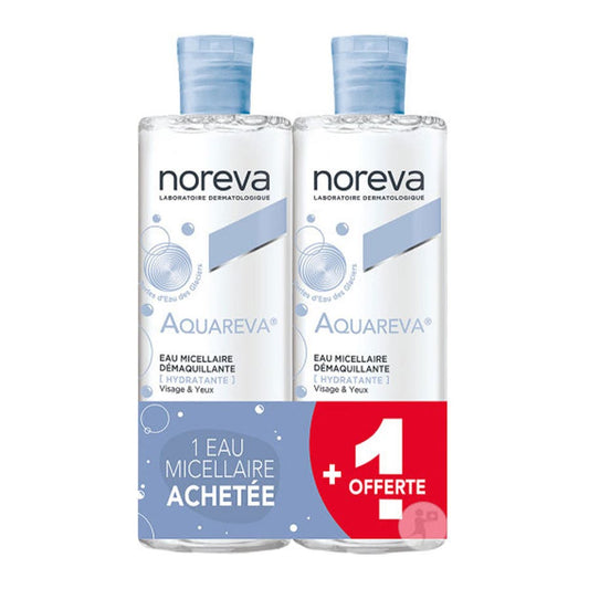 Soothing Cleanser 2x400ml Aquareva Face & Eyes Dehydrated Skin Noreva