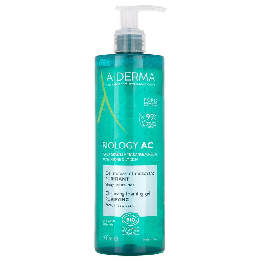 Purifying Foaming Gel 400ml Biology AC Acne-prone skin A-Derma