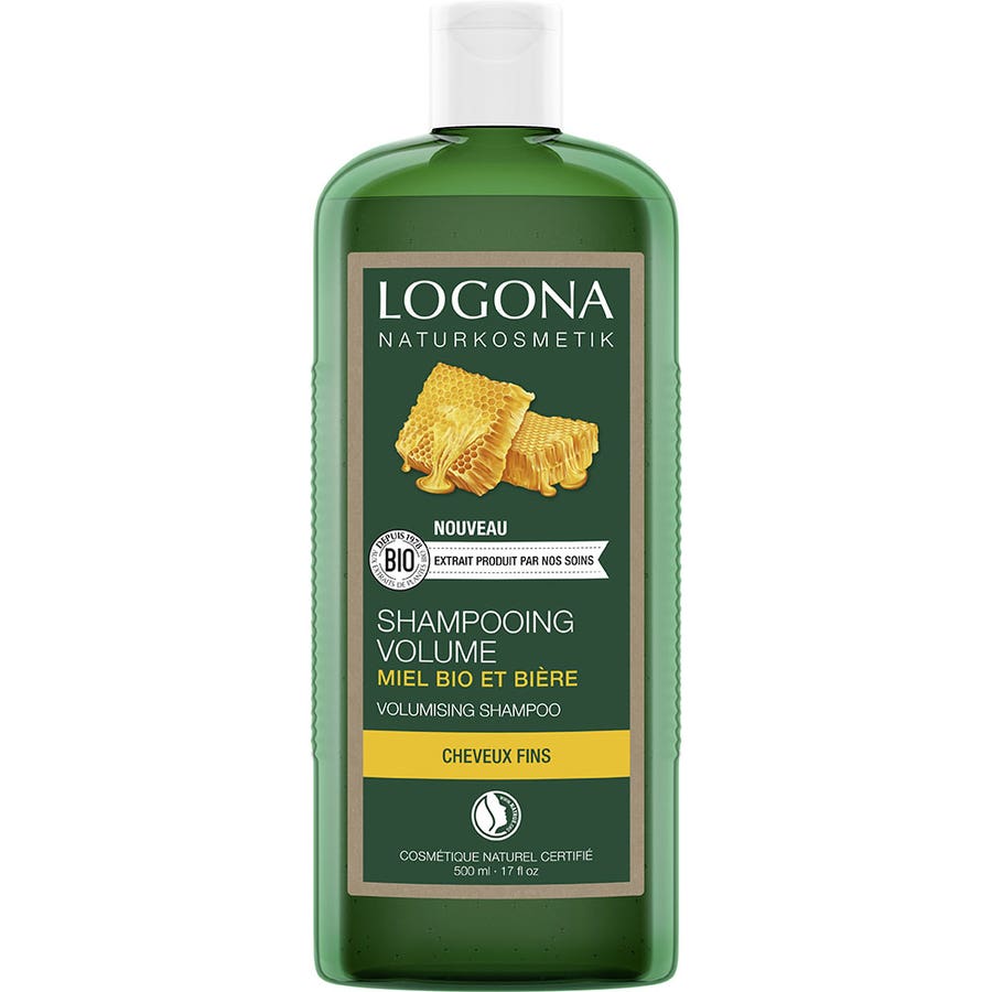 Volumea Organic Beer and Honey Shampoo 500ml Logona