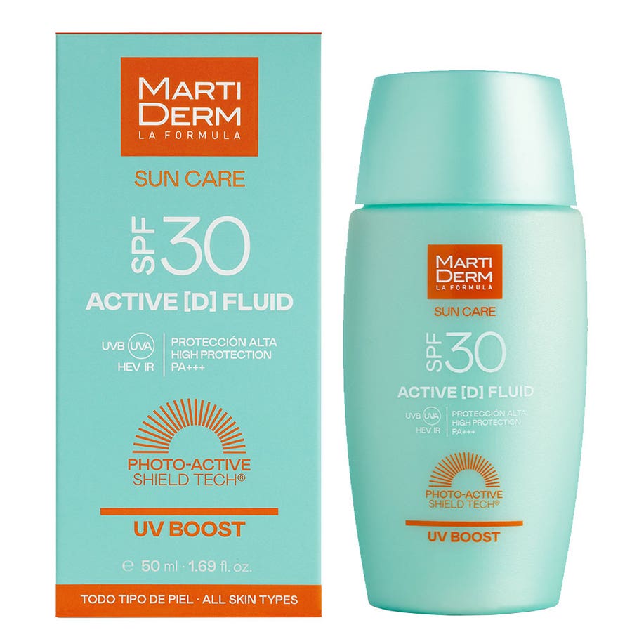 Active (D) Face Fluid SPF30 50ml Sun Care All Skin Types Martiderm