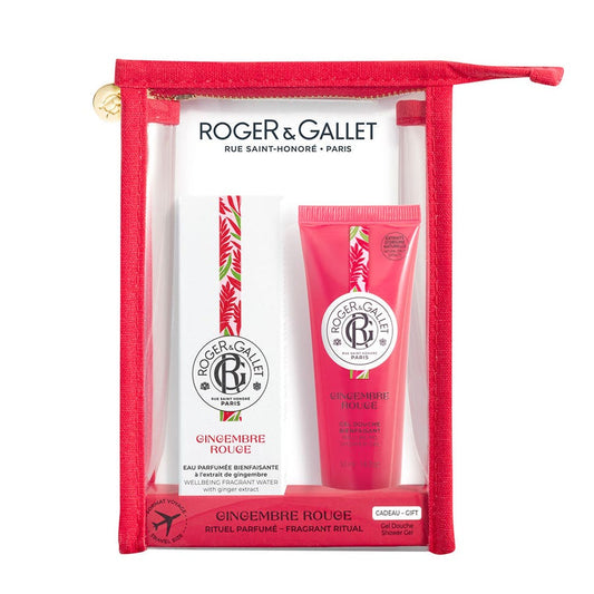 Eau Parfumée Bienfaisante + Shower Gel Kits 30ml + Gel douche 50ml offert Gingembre Rouge Roger & Gallet